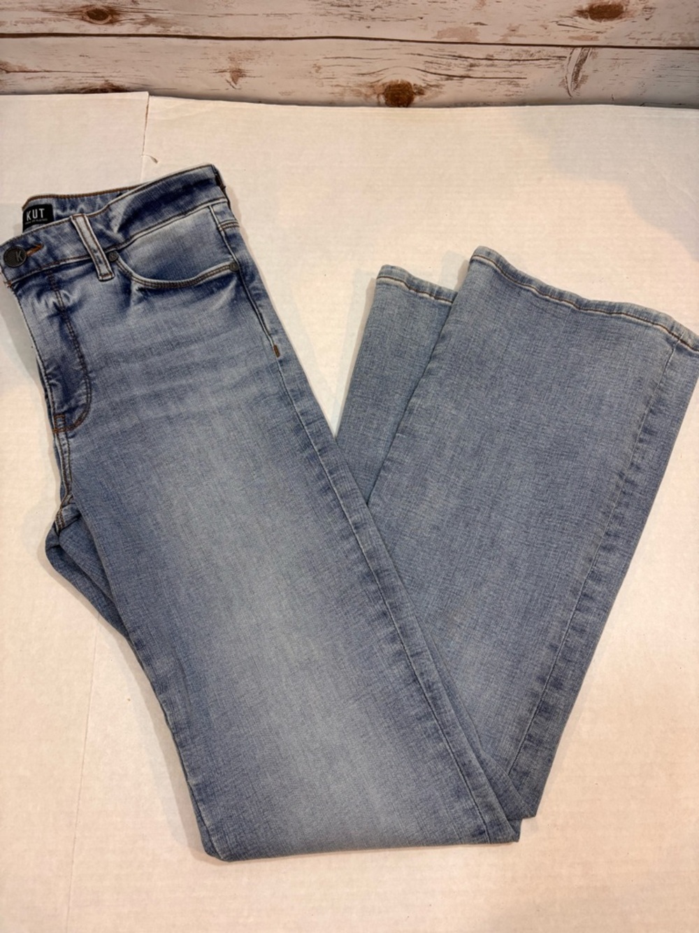 Kut from the Kloth Ana High Rise Blue Flare Jeans